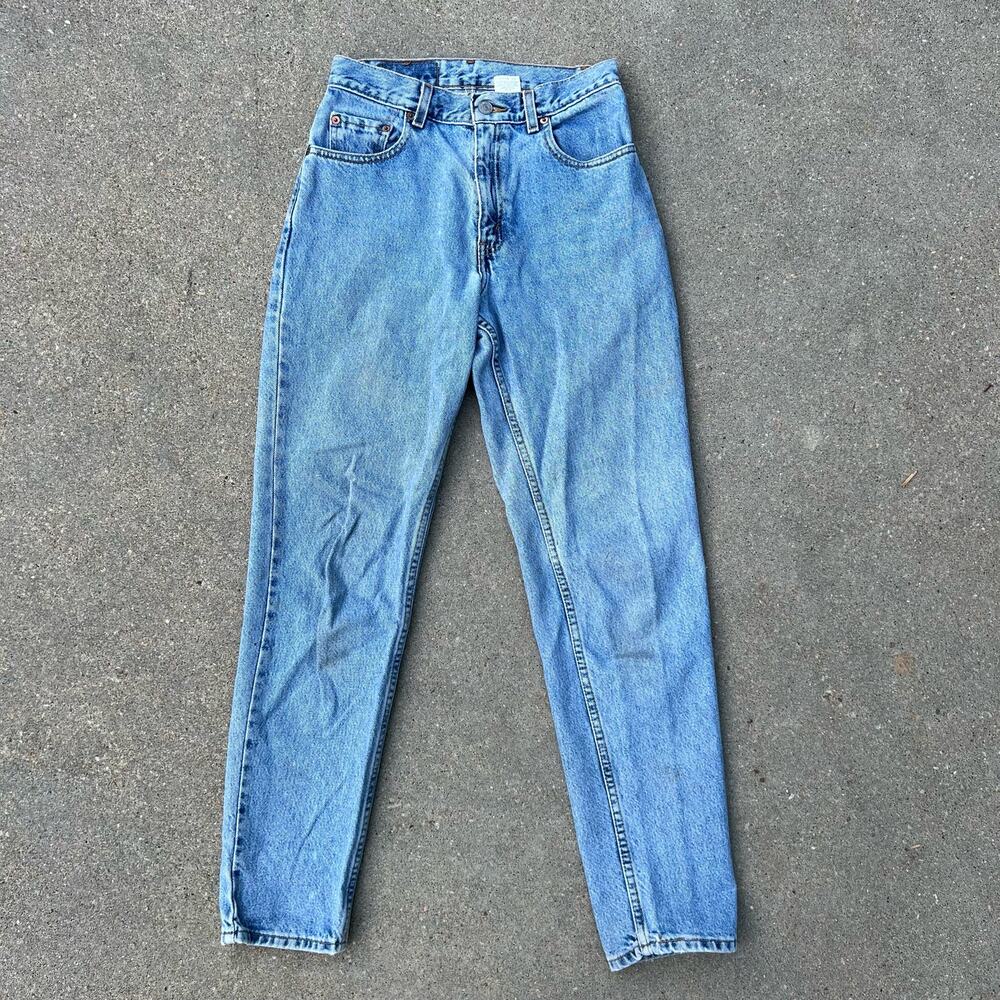 Vintage Y2K Levi’s 550 relax fit tapered leg jeans Ladies 5 Jr M - Picture 2 of 7